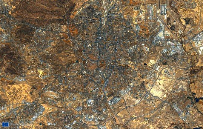 Imagen aérea de Madrid tomada por Copernicus