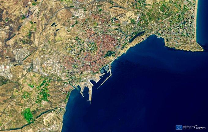 Imagen aérea de Alicante tomada por Copernicus