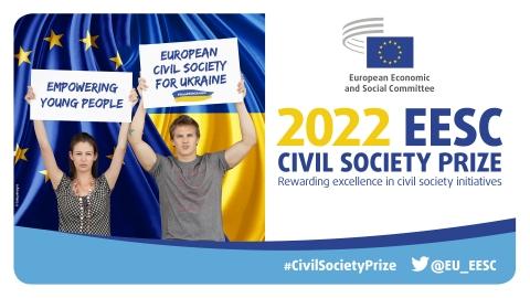 Crear un futuro mejor para los jóvenes y ayudar a las víctimas ucranianas de la guerra son los dos temas del Premio Sociedad Civil del CESE de este año.